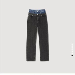 Sandro Double Waisted Designer Jeans Size 36